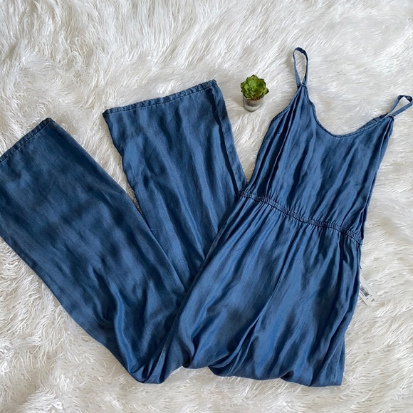 I Heart Ronson Pants - Chambray Jumpsuit NWT XS